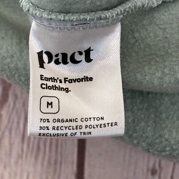 Pact Women Organic Cotton Pullover Sweatshirt Size Medium V-Neck D045 -15 - Picture 7 of 16
